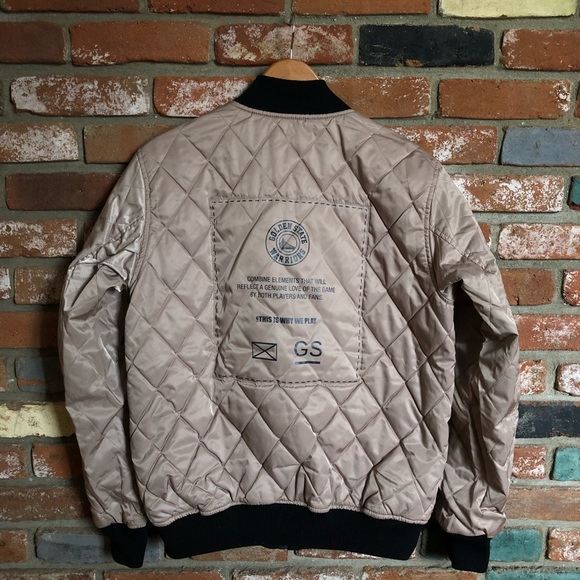 NBA Golden State Warriors Basketball Reversible Bomber Jacket - Picture 4 of 16